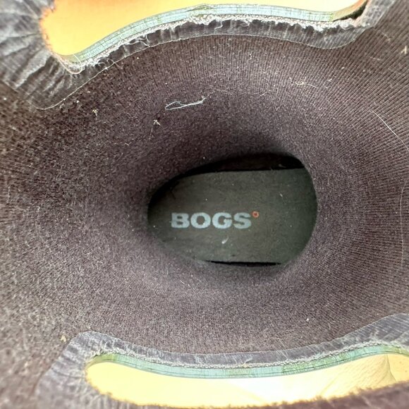 Bogs Rain Boot Green Geo Waterproof Rubber Neoprene Boots Youth Size 5 72530 - Picture 6 of 7